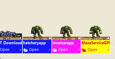 GIF moving mascots
